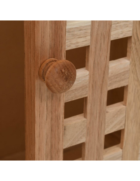 Mobile Sottolavabo in Legno Massello di Noce 66x29x61 cm