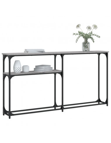 Tavolino Consolle Grigio Sonoma 145x22,5x75cm Legno Multistrato