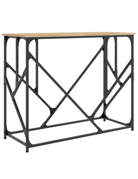 Tavolo Consolle Rovere Sonoma 100x40x80 cm in Legno Multistrato