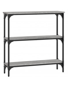 Tavolino Consolle Grigio Sonoma 75x22,5x75 cm Legno Multistrato 2