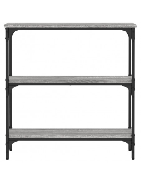Tavolino Consolle Grigio Sonoma 75x22,5x75 cm Legno Multistrato