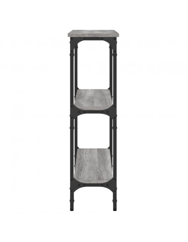 Tavolino Consolle Grigio Sonoma 75x22,5x75 cm Legno Multistrato