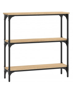 Tavolino Consolle Rovere Sonoma 75x22,5x75cm Legno Multistrato 2