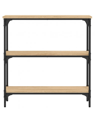Tavolino Consolle Rovere Sonoma 75x22,5x75cm Legno Multistrato