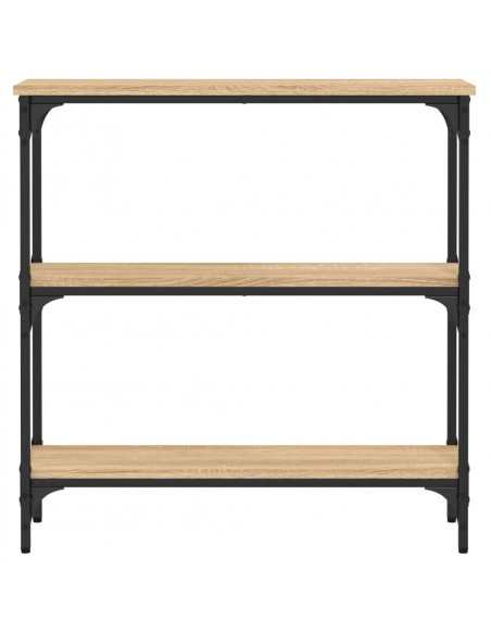 Tavolino Consolle Rovere Sonoma 75x22,5x75cm Legno Multistrato