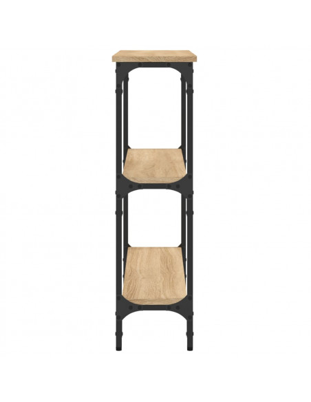 Tavolino Consolle Rovere Sonoma 75x22,5x75cm Legno Multistrato