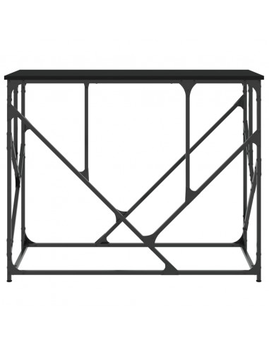 Tavolino Consolle Nero 100x40x80 cm in Legno Multistrato