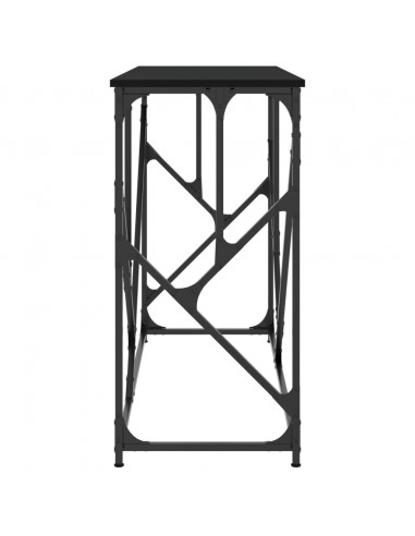 Tavolino Consolle Nero 100x40x80 cm in Legno Multistrato