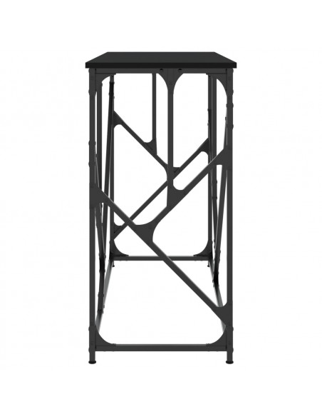 Tavolino Consolle Nero 100x40x80 cm in Legno Multistrato