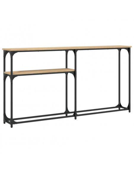 Tavolino Consolle Rovere Sonoma 145x22,5x75cm Legno Multistrato