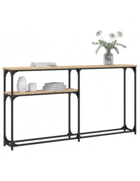 Tavolino Consolle Rovere Sonoma 145x22,5x75cm Legno Multistrato