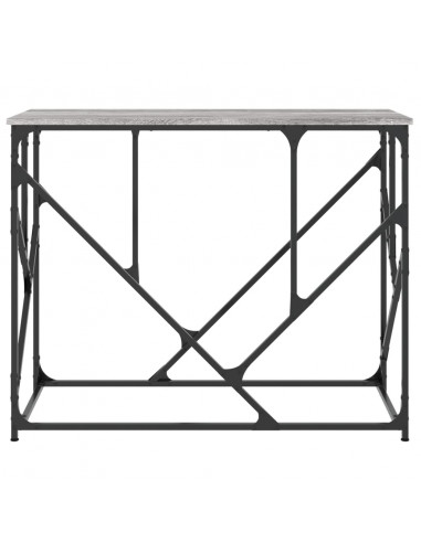 Tavolo Consolle Grigio Sonoma 100x40x80 cm in Legno Multistrato