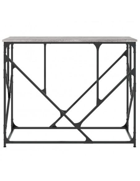 Tavolo Consolle Grigio Sonoma 100x40x80 cm in Legno Multistrato