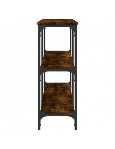 Tavolo Consolle Rovere Fumo 200x29x75 cm in Legno Multistrato