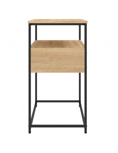 Tavolino Consolle Rovere Sonoma 75x40x75cm in Legno Multistrato