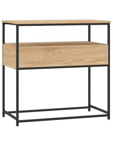 Tavolino Consolle Rovere Sonoma 75x40x75cm in Legno Multistrato