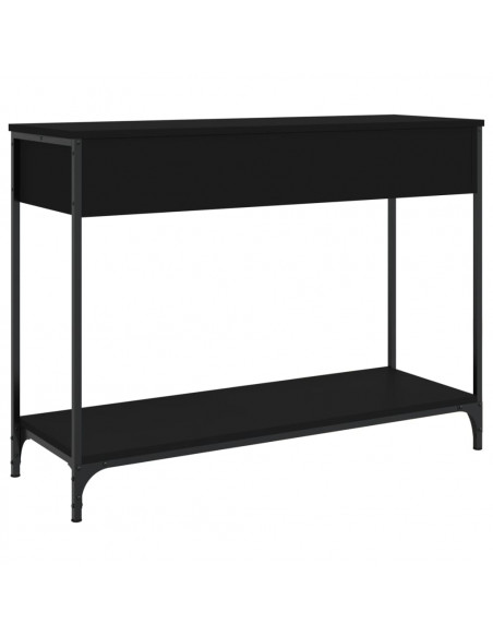 Tavolino Consolle Nero 100x34,5x75 cm in Legno Multistrato