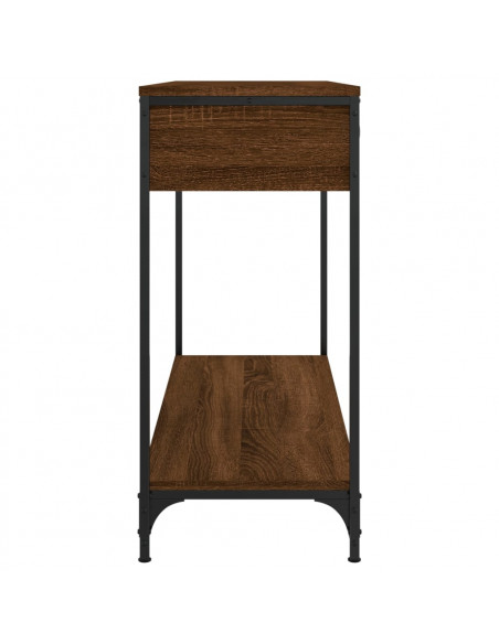 Tavolo Consolle Rovere Marrone 100x34,5x75 cm Legno Multistrato