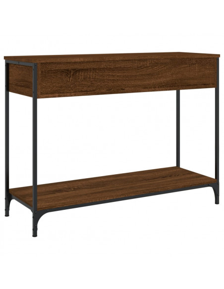 Tavolo Consolle Rovere Marrone 100x34,5x75 cm Legno Multistrato
