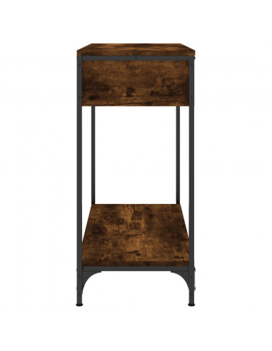 Tavolino Consolle Rovere Fumo 75x34,5x75cm Legno Multistrato