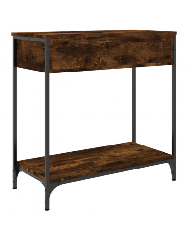 Tavolino Consolle Rovere Fumo 75x34,5x75cm Legno Multistrato