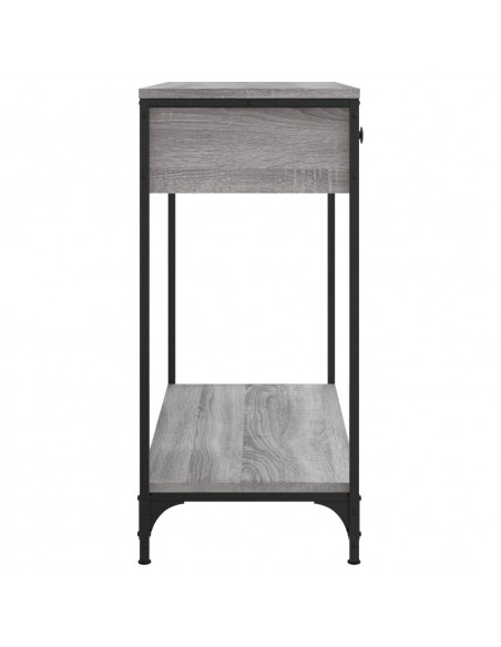 Tavolino Consolle Grigio Sonoma 75x34,5x75cm Legno Multistrato