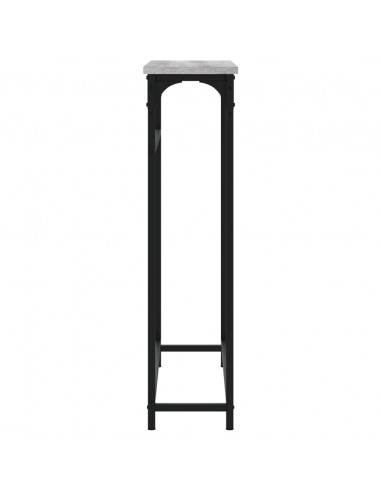 Tavolino Consolle Grigio Sonoma 75x19,5x75 cm Legno Multistrato