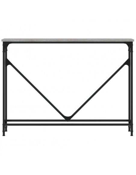 Tavolino Consolle Grigio Sonoma 102x22,5x75cm Legno Multistrato