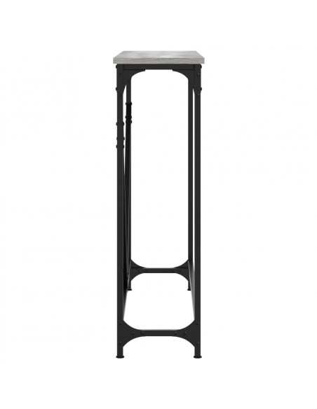 Tavolino Consolle Grigio Sonoma 102x22,5x75cm Legno Multistrato