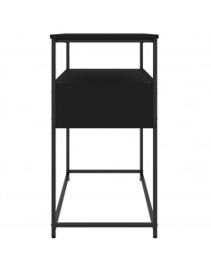 Tavolino Consolle Nero 100x40x75 cm in Legno Multistrato 2