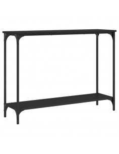 Tavolino Consolle Nero 101x30,5x75 cm in Legno Multistrato 2