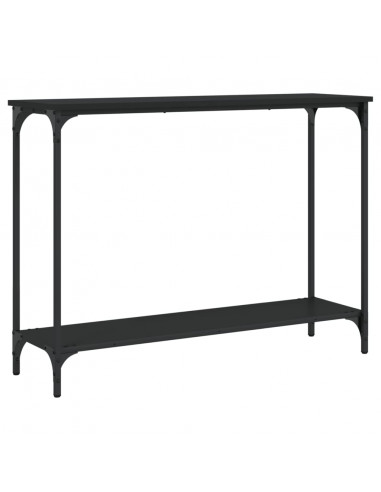 Tavolino Consolle Nero 101x30,5x75 cm in Legno Multistrato