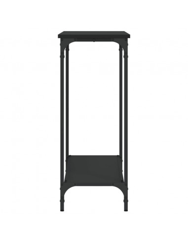 Tavolino Consolle Nero 101x30,5x75 cm in Legno Multistrato