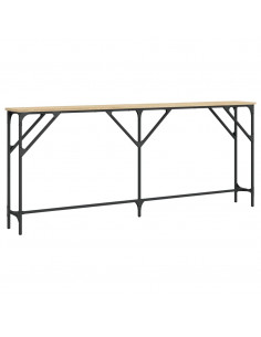Tavolo Consolle Rovere Sonoma 180x23x75 cm in Legno Multistrato 2