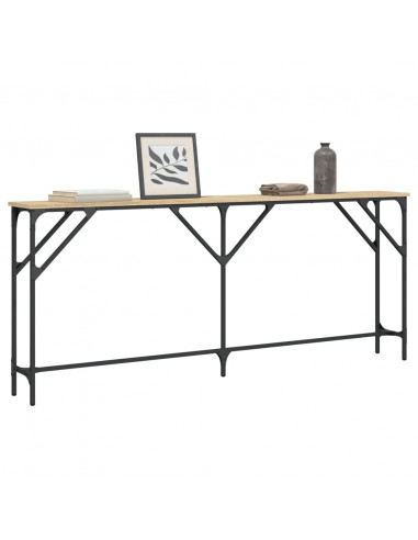 Tavolo Consolle Rovere Sonoma 180x23x75 cm in Legno Multistrato