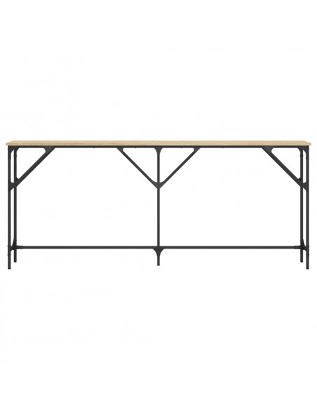 Tavolo Consolle Rovere Sonoma 180x23x75 cm in Legno Multistrato