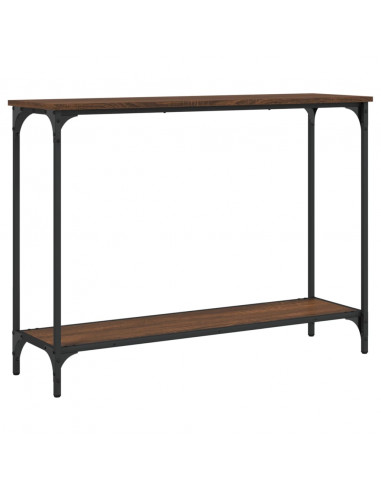 Tavolo Consolle Rovere Marrone 101x30,5x75 cm Legno Multistrato