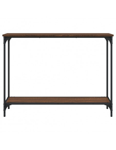 Tavolo Consolle Rovere Marrone 101x30,5x75 cm Legno Multistrato
