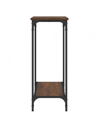 Tavolo Consolle Rovere Marrone 101x30,5x75 cm Legno Multistrato