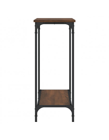 Tavolo Consolle Rovere Marrone 101x30,5x75 cm Legno Multistrato