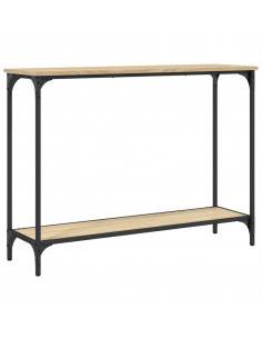 Tavolino Consolle Rovere Sonoma 101x30,5x75cm Legno Multistrato 2