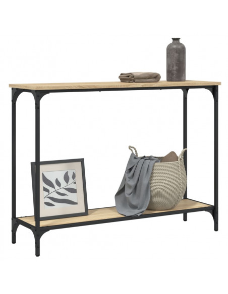 Tavolino Consolle Rovere Sonoma 101x30,5x75cm Legno Multistrato