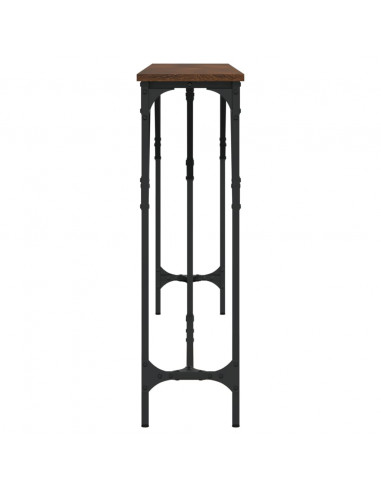 Tavolino Consolle Rovere Marrone 180x23x75 cm Legno Multistrato