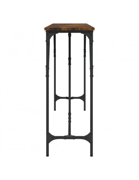 Tavolo Consolle Rovere Fumo 200x29x75 cm in Legno Multistrato