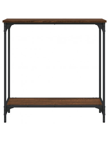 Tavolino Consolle Rovere Marrone 75x30,5x75cm Legno Multistrato