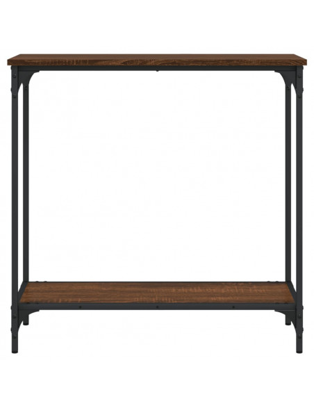 Tavolino Consolle Rovere Marrone 75x30,5x75cm Legno Multistrato