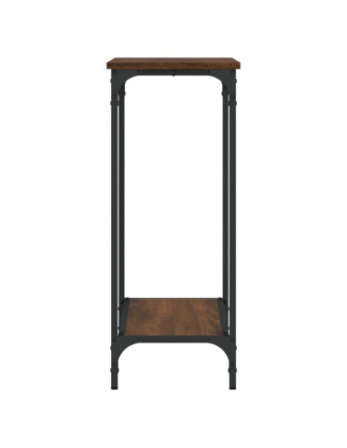 Tavolino Consolle Rovere Marrone 75x30,5x75cm Legno Multistrato