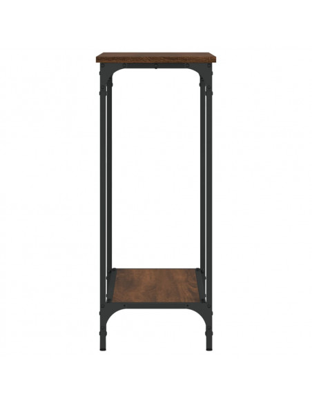 Tavolino Consolle Rovere Marrone 75x30,5x75cm Legno Multistrato