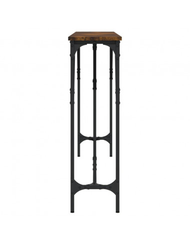 Tavolo Consolle Rovere Fumo 180x23x75 cm in Legno Multistrato