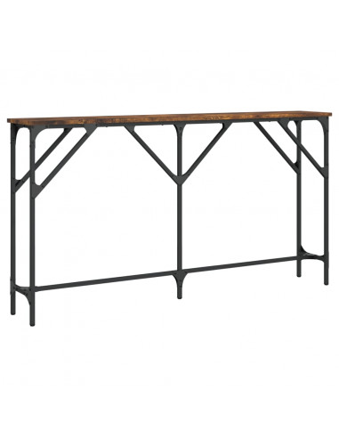 Tavolo Consolle Rovere Fumo 140x23x75 cm in Legno Multistrato
